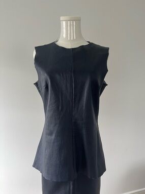 Scanlan Theodore Black Sleeveless Top